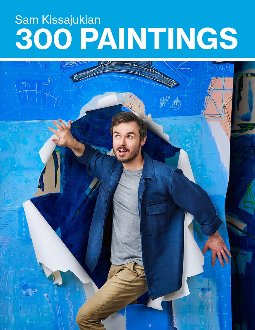 Sam Kissajukian breaking out of painting