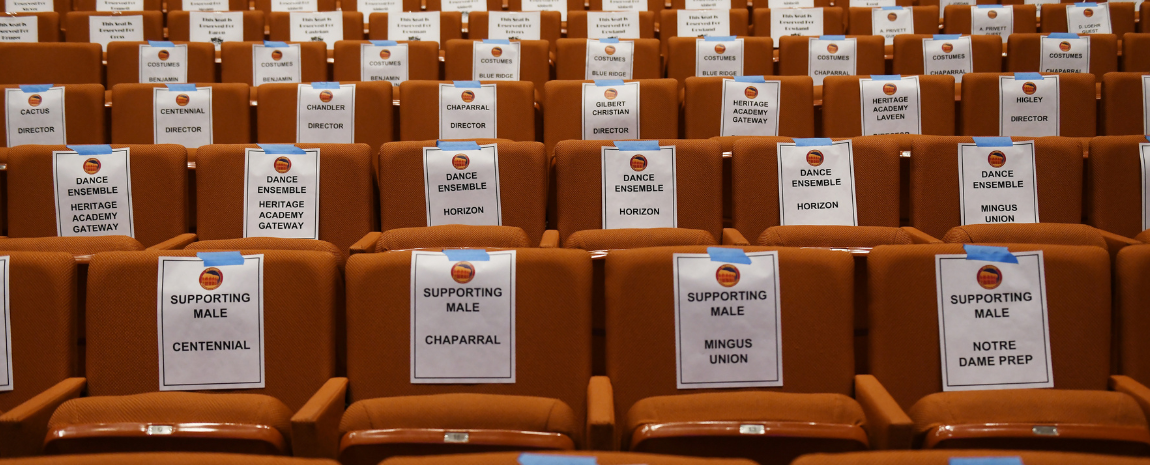 Labeled Seats at ASU Gammage's High School Musical Theatre Awards
