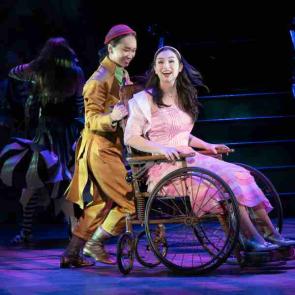 Alex Vinh as Boq and Erica Ito as Nessarose in the National Tour of WICKED, Photo by Joan Marcus