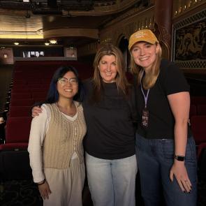 Sophie with Allied show reps Jen Gallagher and Emily Toppen.